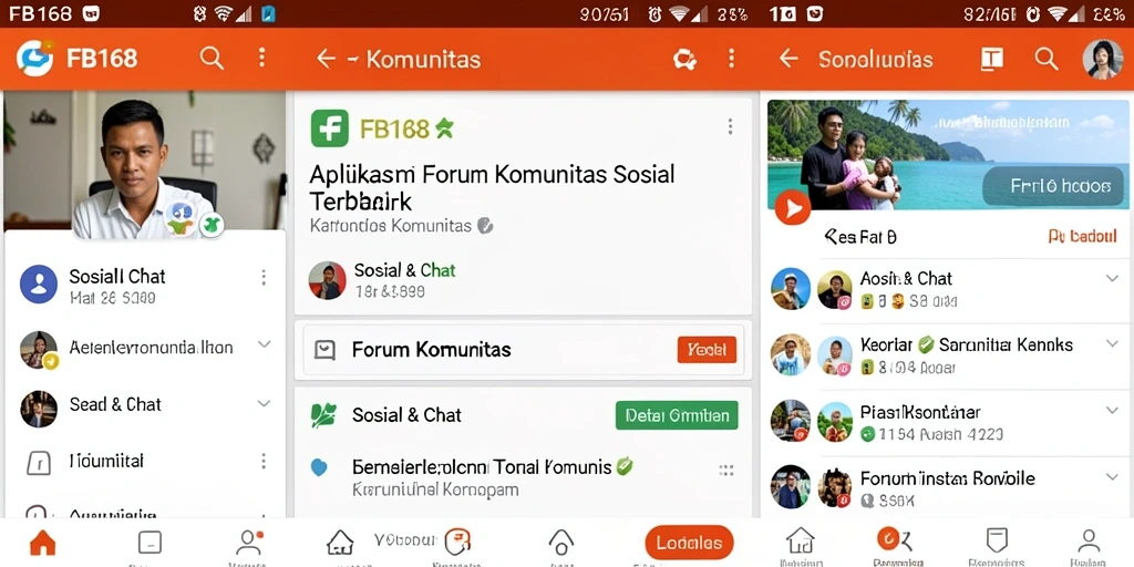 Tampilan antarmuka pengguna FB168 yang menarik dan mudah digunakan.