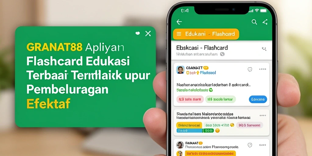 Tampilan antarmuka GRANAT88 yang menarik untuk aplikasi Flashcard.
