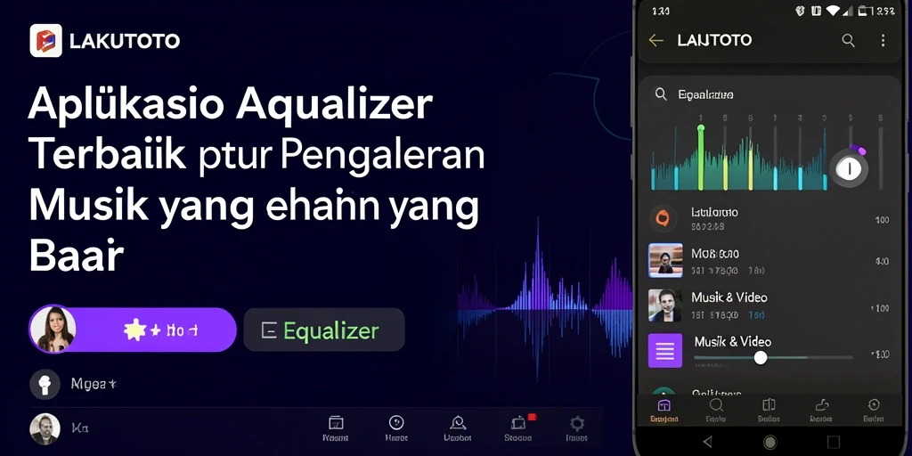 Antarmuka pengguna LAKUTOTO yang sederhana dan fungsional untuk pengaturan Equalizer.